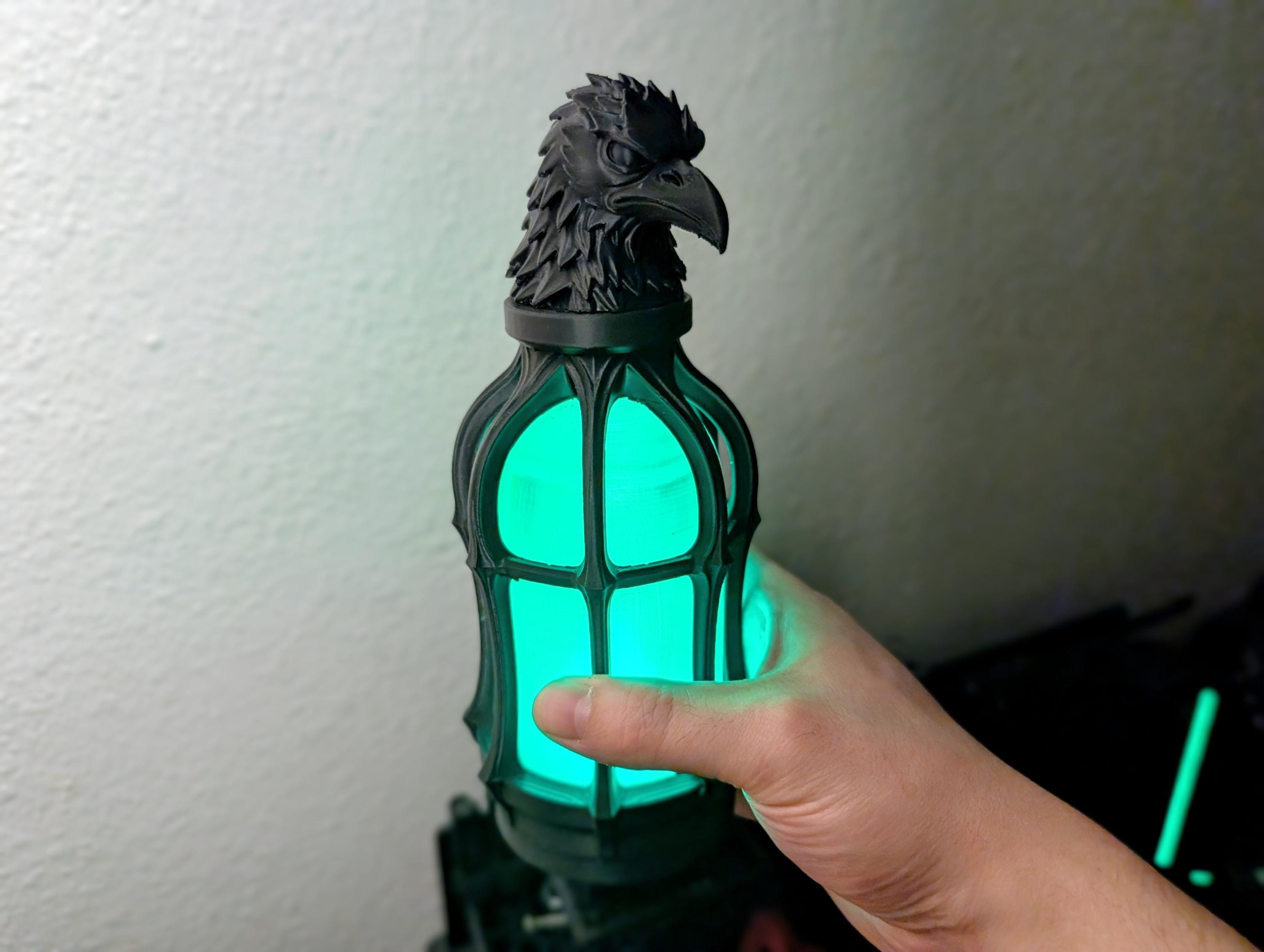 Gothic Raven Color Changing LED Lamp