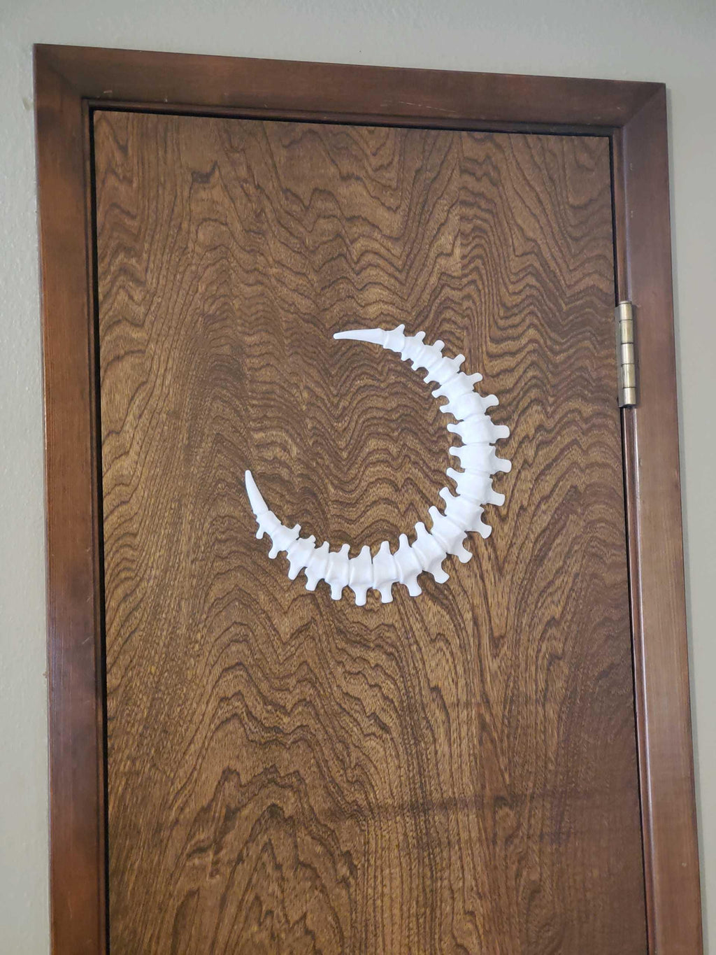 Spinal Moon Wall Art – Bone Crescent Skeleton Moon Decor