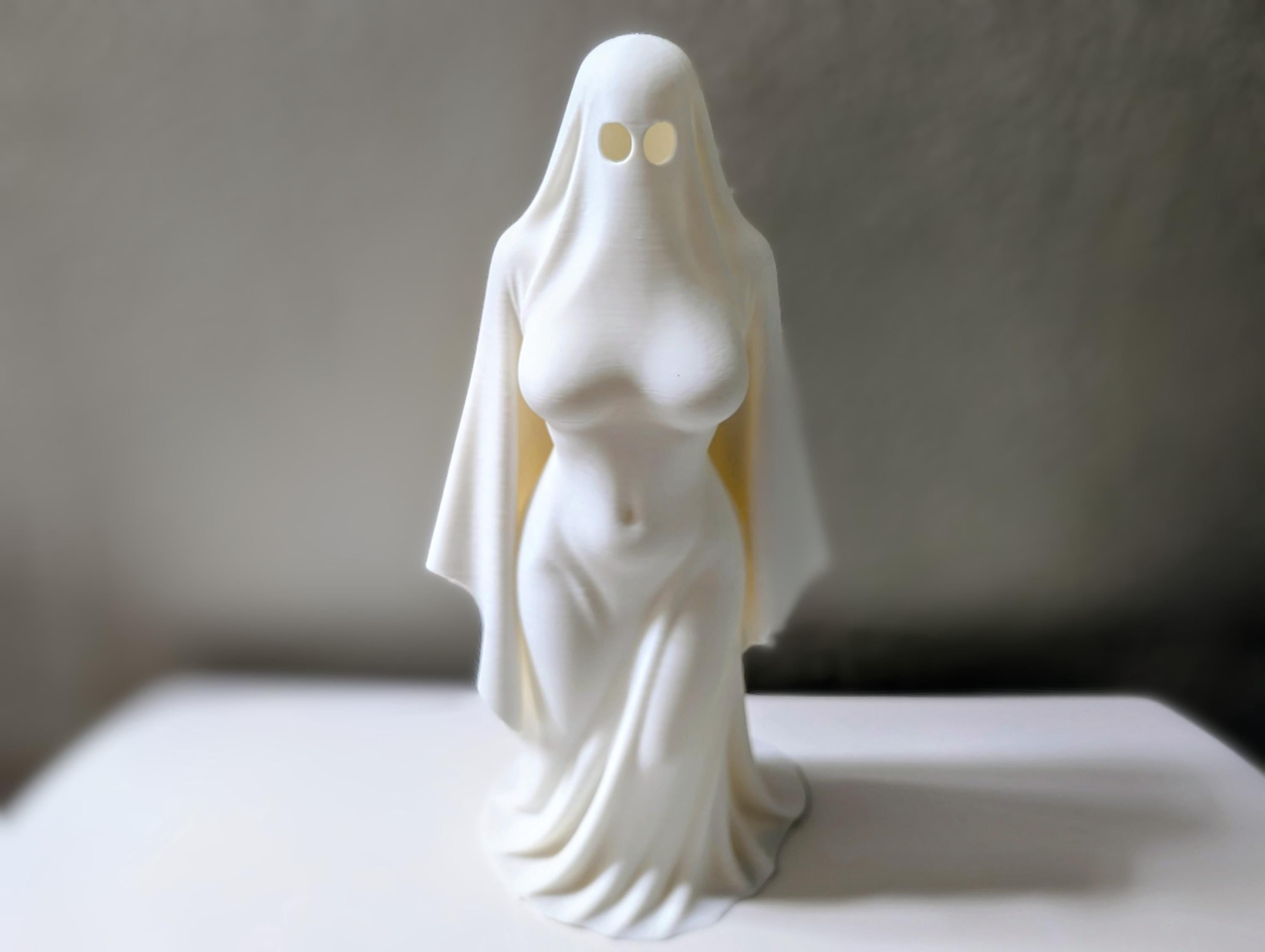 Haunting Elegance – Modern Gothic Lady Ghost – Home Decor