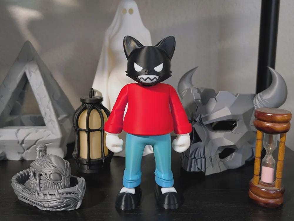 PsychoCat (OG) – Custom Color Cat Sculpture