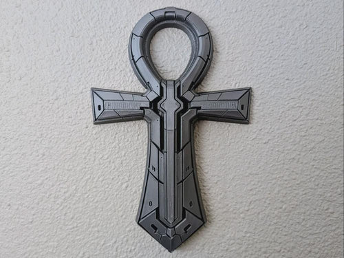 Axiom Ankh – Sci-Fi Egyptian Wall Art