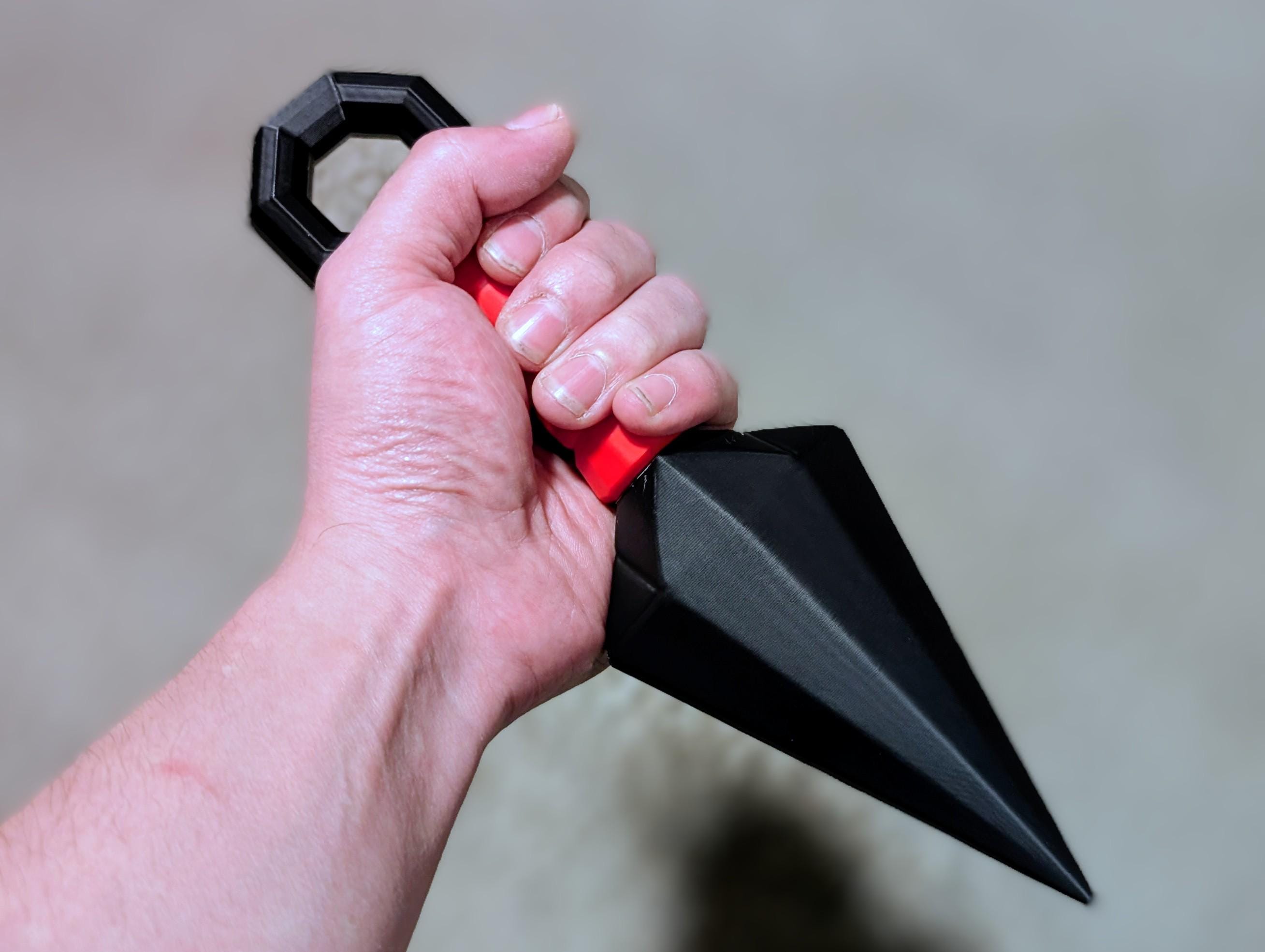 9.5” Custom Color Jumbo Anime Kunai Knife Prop – Ninja Cosplay Accessory