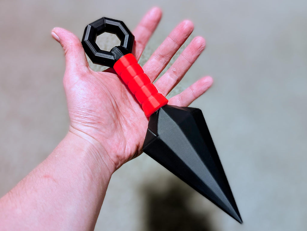 9.5” Custom Color Jumbo Anime Kunai Knife Prop – Ninja Cosplay Accessory