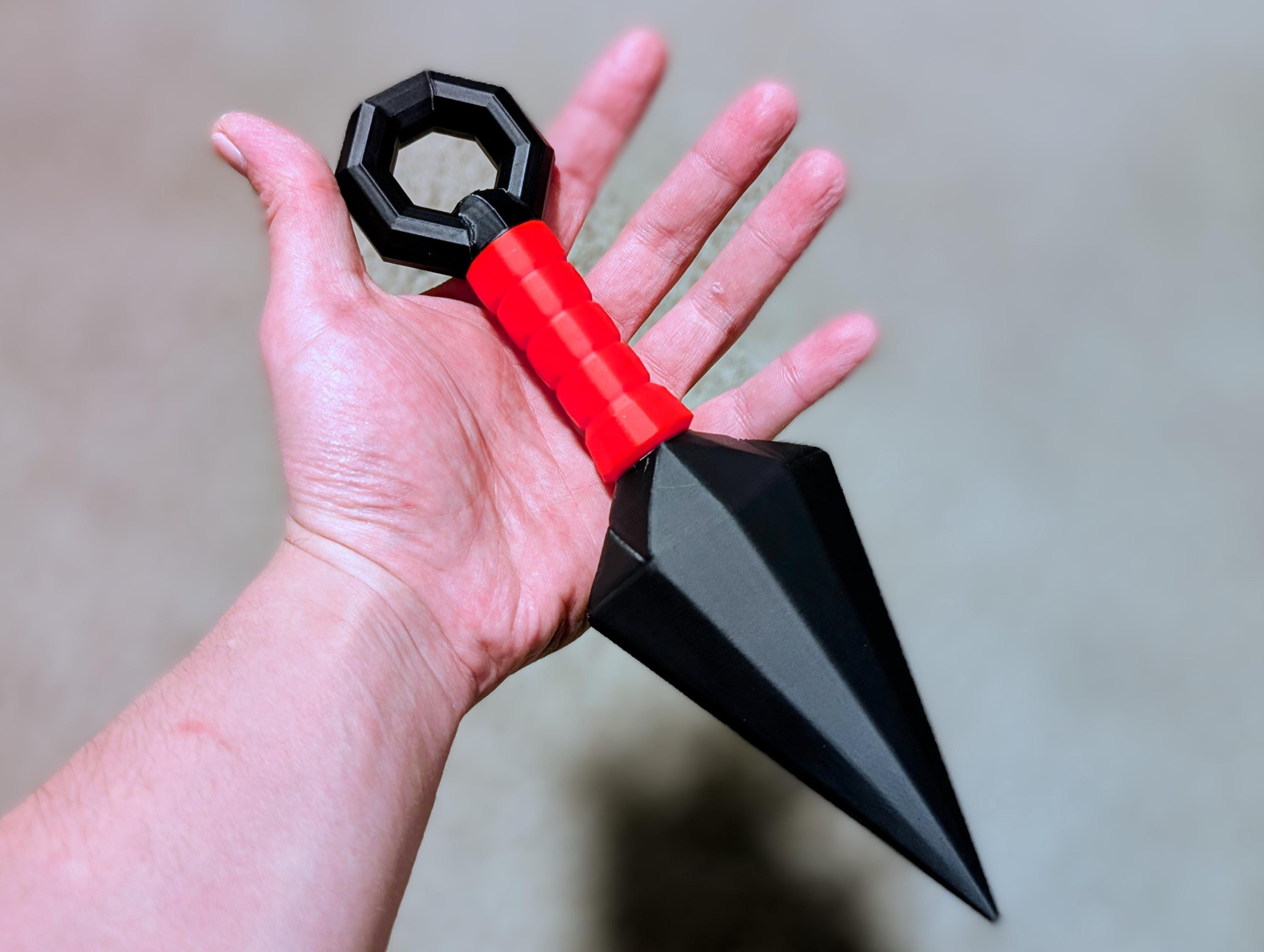 9.5” Custom Color Jumbo Anime Kunai Knife Prop – Ninja Cosplay Accessory