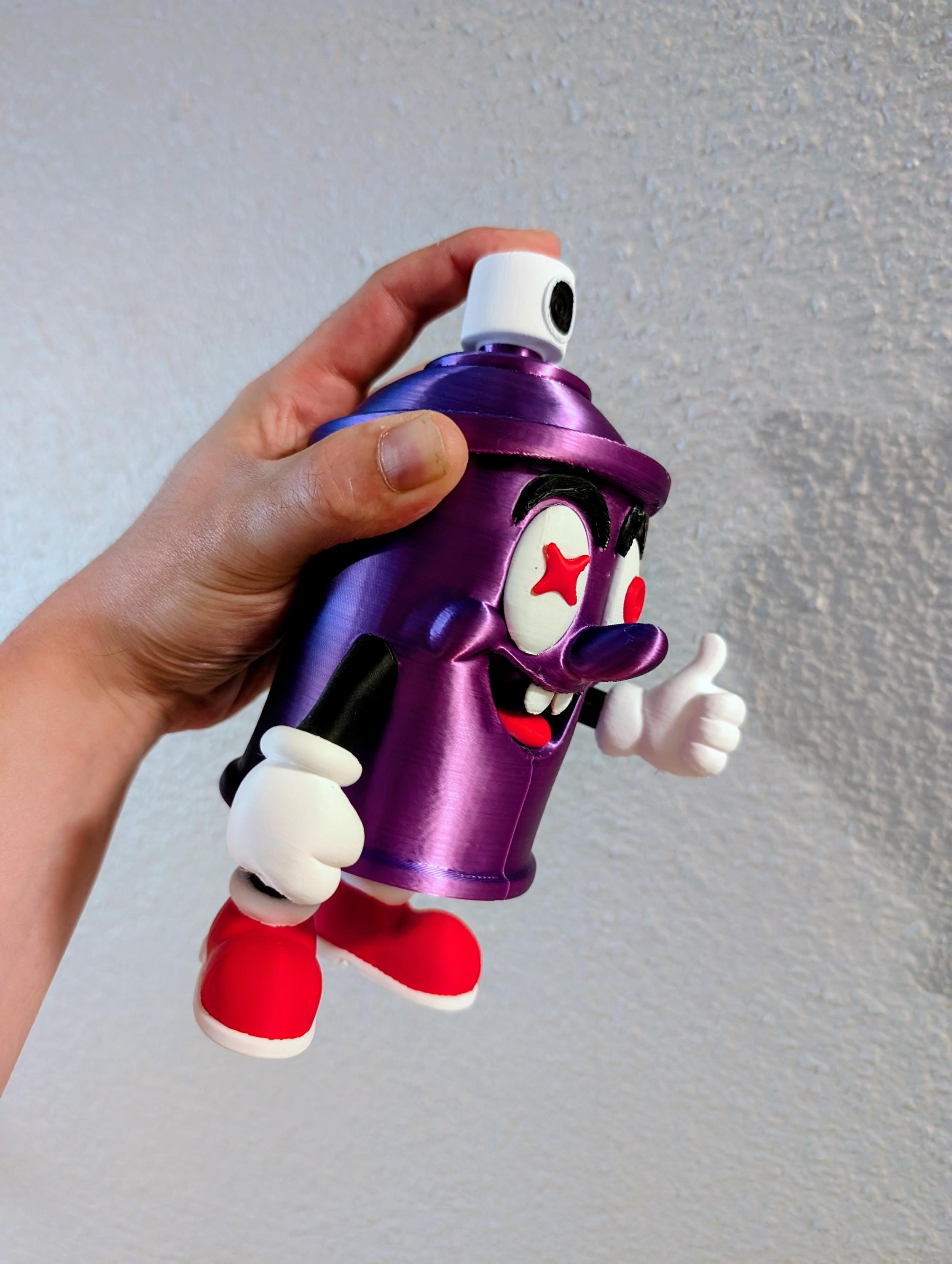 Huffy the Spray Can Man - Custom Graffiti Culture Desk Sculpture