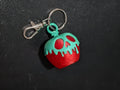 Poison Apple Skull Keychain - Gothic Bag & Purse Accessory