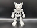 PsychoCat (Skelly) - Customizable Skeleton Cat Desk Sculpture - Collectible Figure