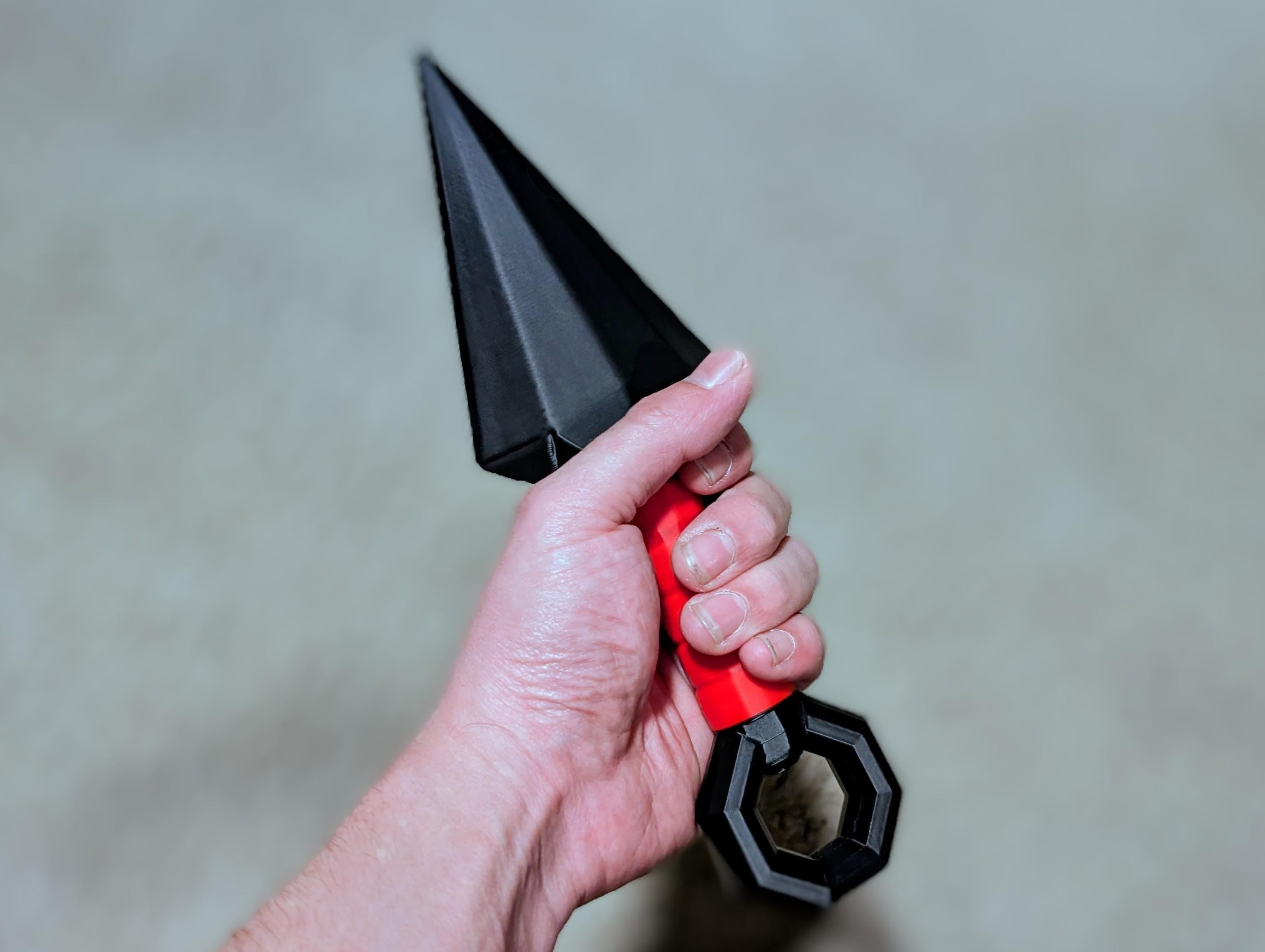 9.5” Custom Color Jumbo Anime Kunai Knife Prop – Ninja Cosplay Accessory