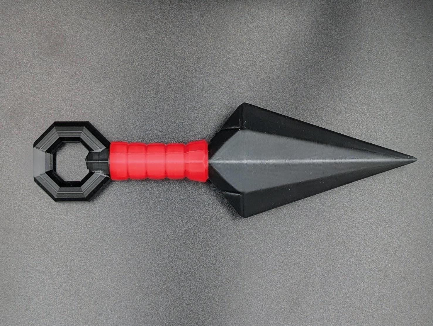 9.5” Custom Color Jumbo Anime Kunai Knife Prop – Ninja Cosplay Accessory