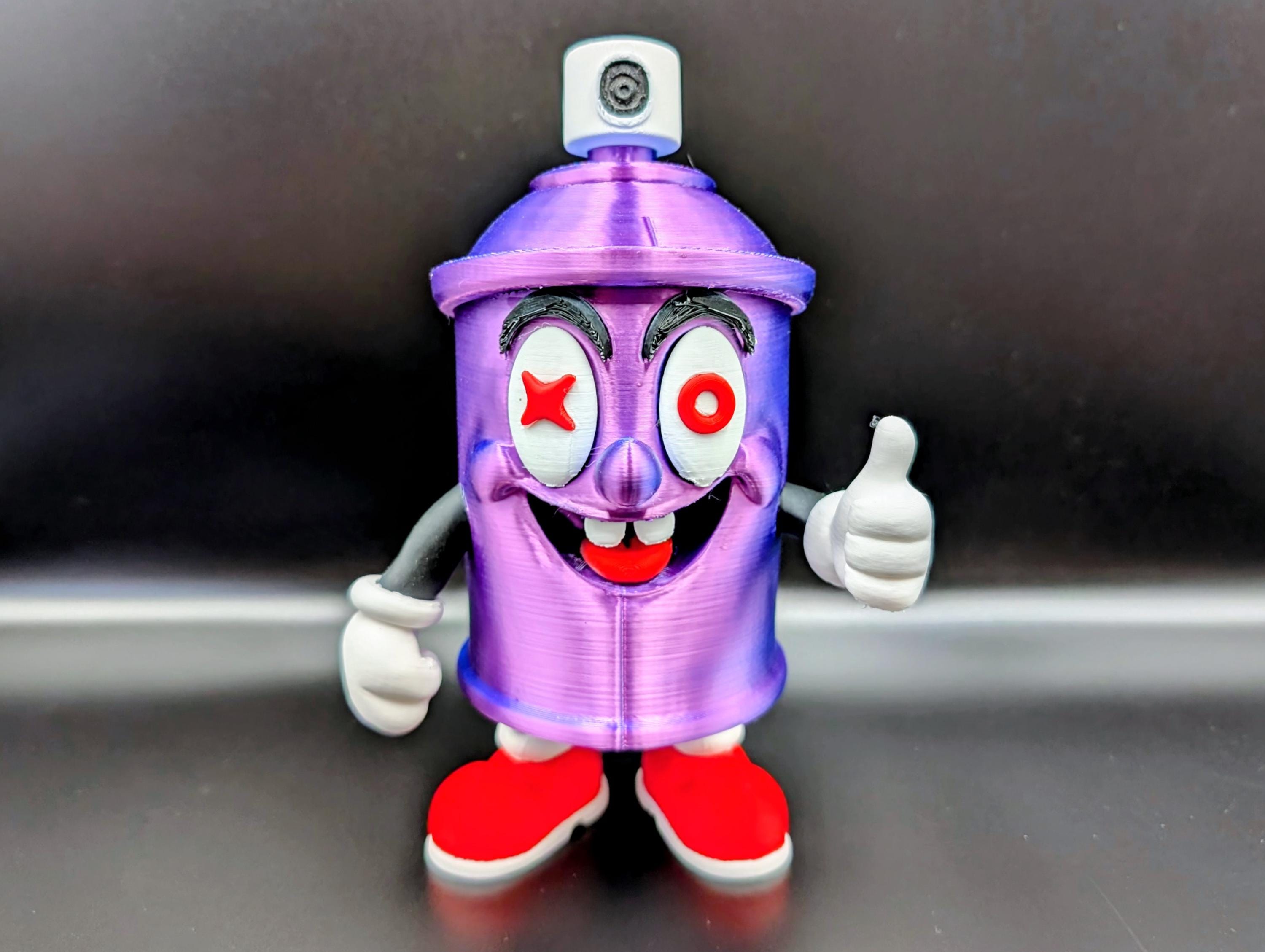 Huffy the Spray Can Man - Custom Graffiti Culture Desk Sculpture