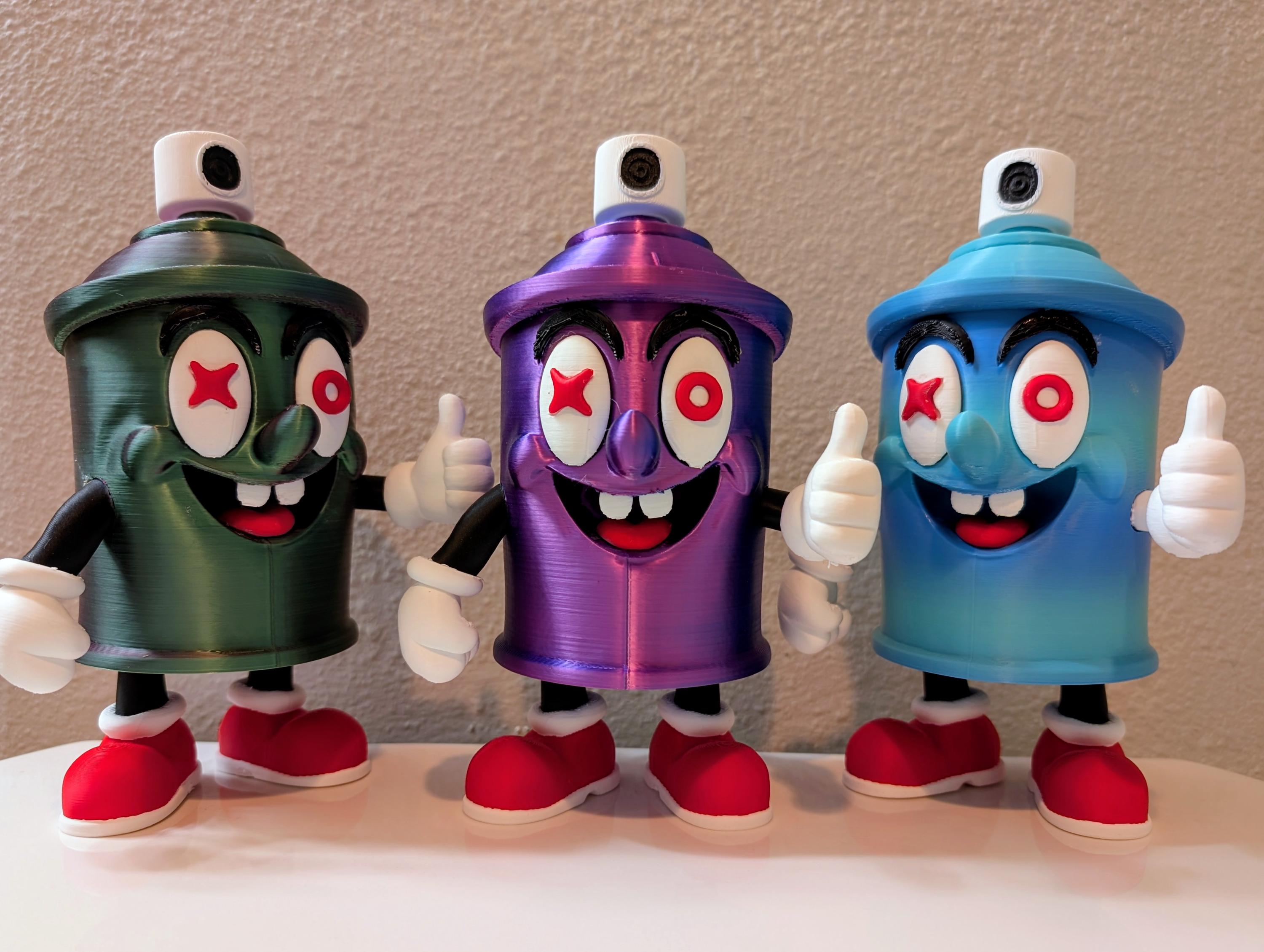 Huffy the Spray Can Man - Custom Graffiti Culture Desk Sculpture