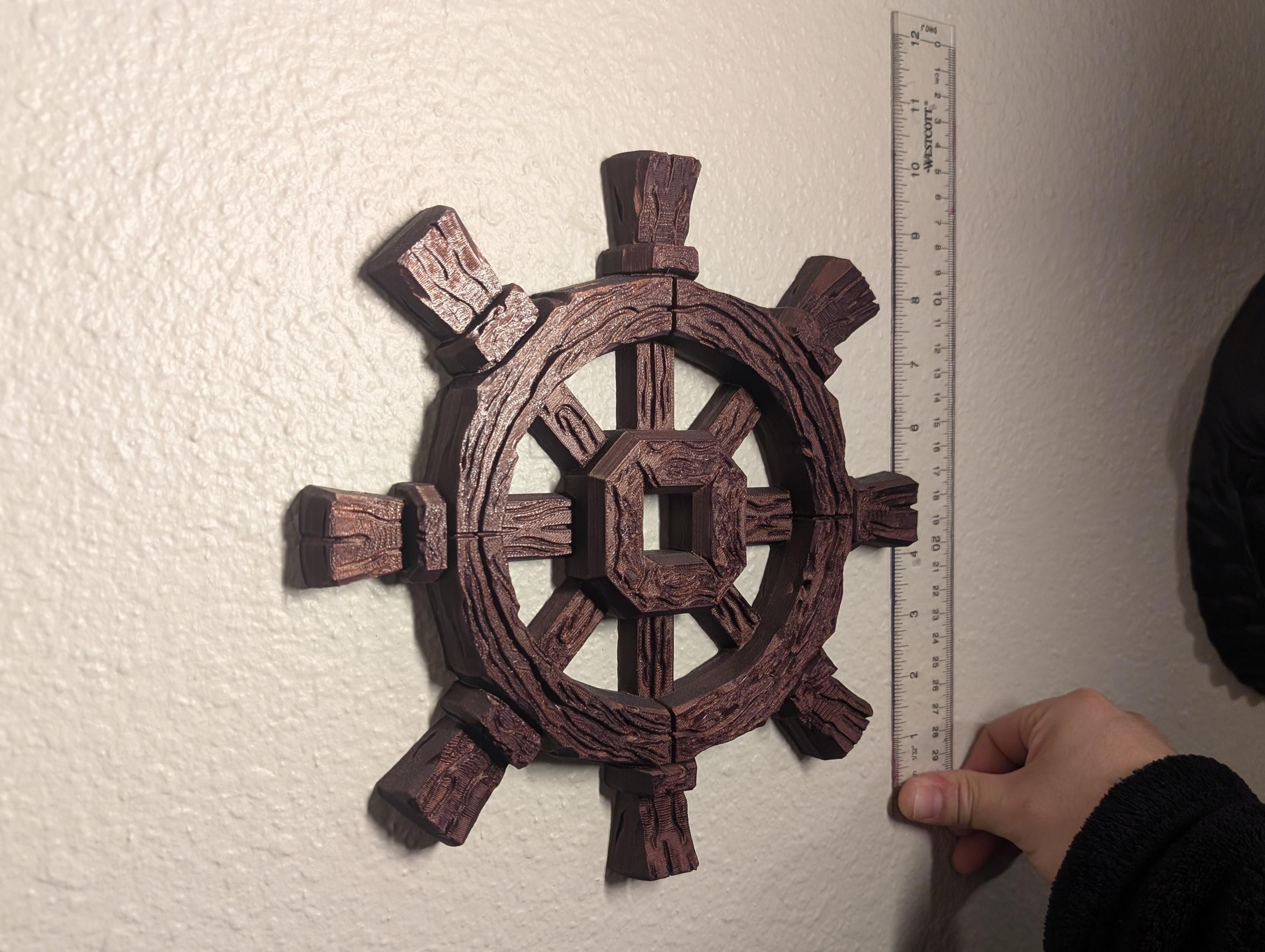 Rustic Ship Wheel Wall Decor